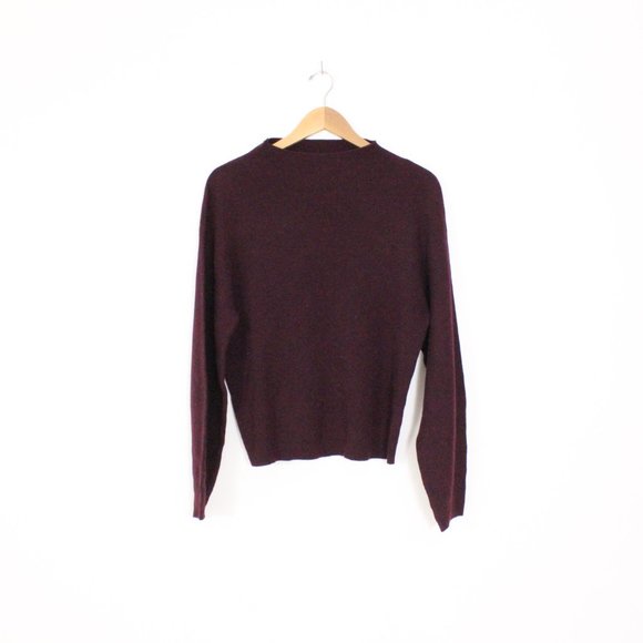 *H&M Maroon Mock Neck Sweater - Picture 5 of 7